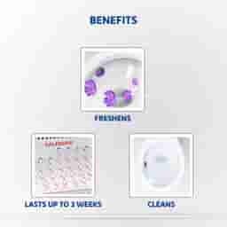 Harpic Hygienic Toilet Cleaner Rim Block Lavender 26 g