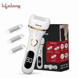 Lifelong Foot Scrubber for Dead Skin Pedicure Kit for women with USB charging