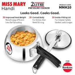 Hawkins Miss Mary 2 Litre Handi Pressure Cooker