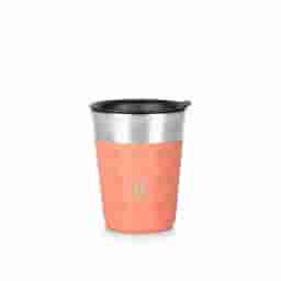 Vaya Stainless Steel Pop Cup without Hole - Coral Crush