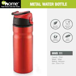 BeHome Metal Bottle Capacity 750Ml Red