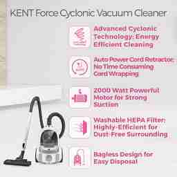 Kent Force Cyclonic Vacuum Cleaner