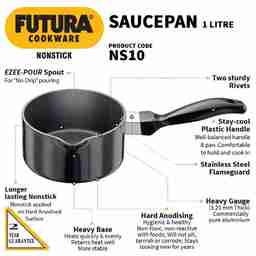 Hawkins Futura 1L Nonstick Saucepan