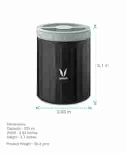 VAYA Preserve Meal Container - 500 ml - Black