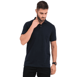 Rare Rabbit Polo Tee Navy Blue Cotton Regular Fit T Shirt