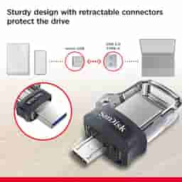 Sandisk Dual Drive With Usb 3.0 Mini Port 128 Gb