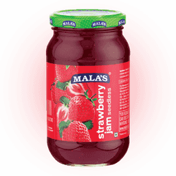 Mala's Strawberry (Seedless) Jam 500g Glass Jar