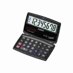 Casio SX-100-W Portable Calculator with Foldable Design