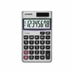 Casio SX-300P-W Portable Calculator with Metallic faceplate