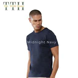 TTH 3D Crew Round Neck T shirt Navy