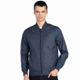 Van Heusen Navy Polyester Jacket - Smart and Sleek