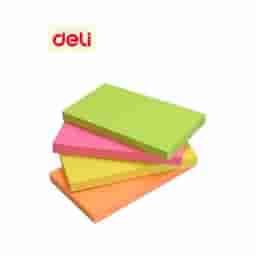 Deli Neon Sticky Notes 100 Sheets 3''X5''