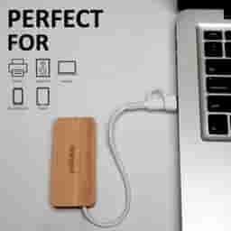 Wangari Cedar Multi-Charging USB Hub