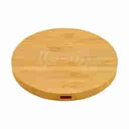 Wangari Olive 15W Round Wireless Bamboo Charger