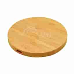 Wangari Olive 15W Round Wireless Bamboo Charger