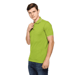 Spark Apple Green With White Tipping Polo T-Shirt