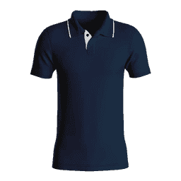 Spark Navy Blue White Tipping Polo T-Shirt