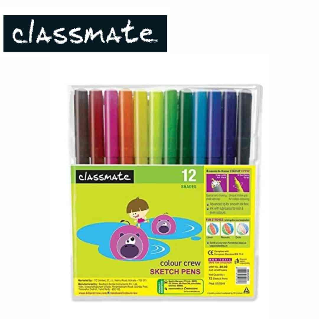 Classmate 12 Shades Sketch Pens