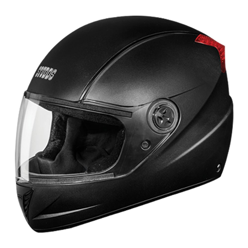 Studds Professional Black With Black Strip L Helmet