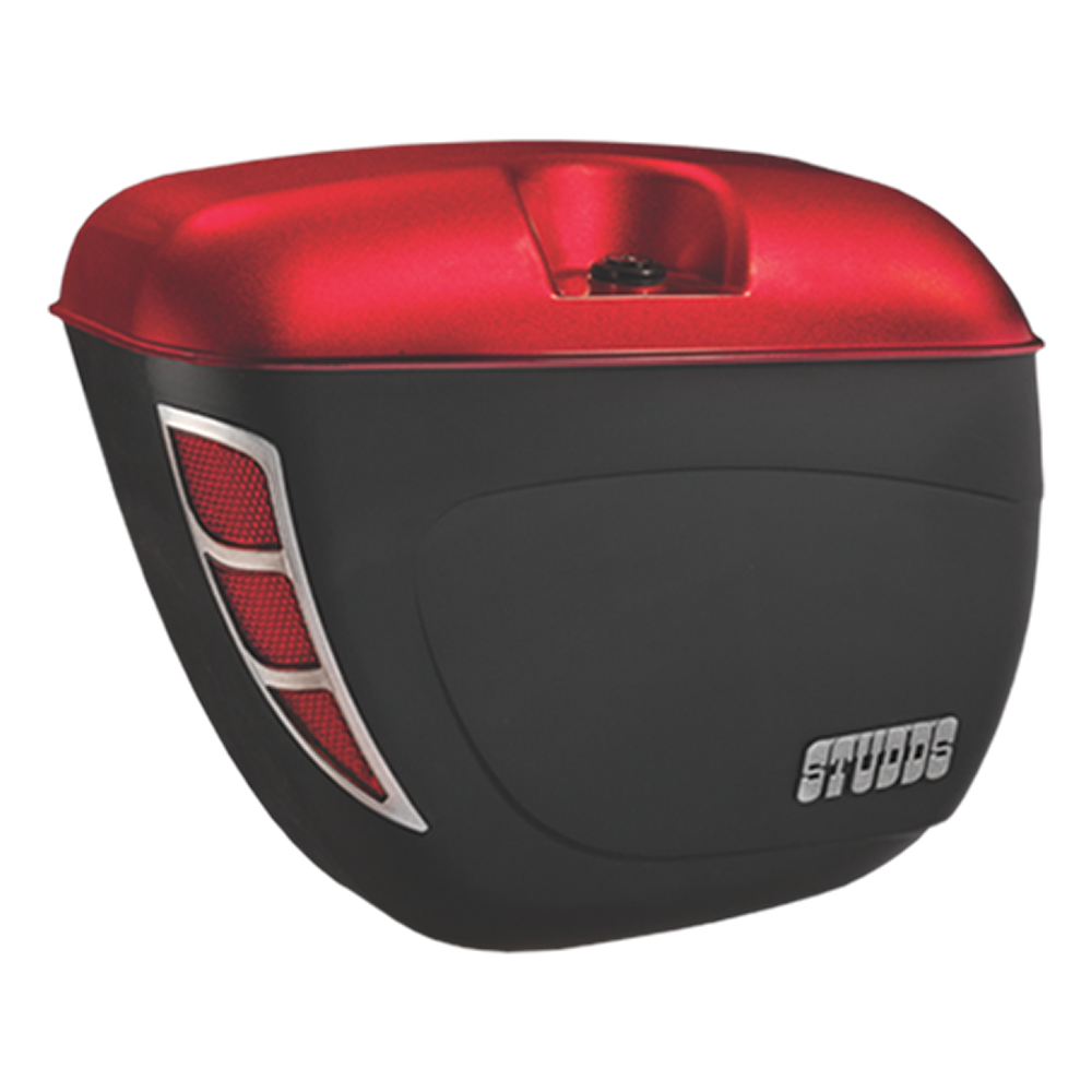 Studds 100 Cc Safari Box With Universal Fitments Cherry Red