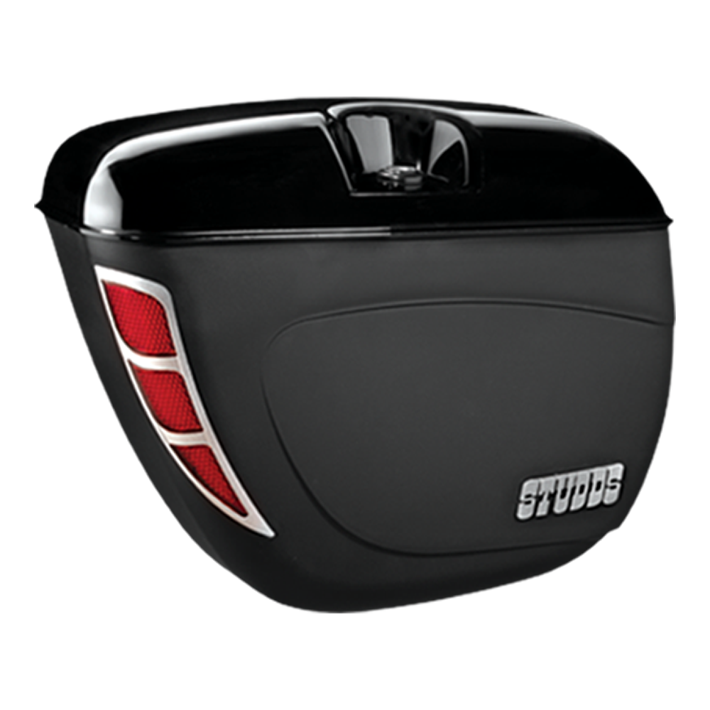 Studds 100 Cc Safari Box With Universal Fitments Black