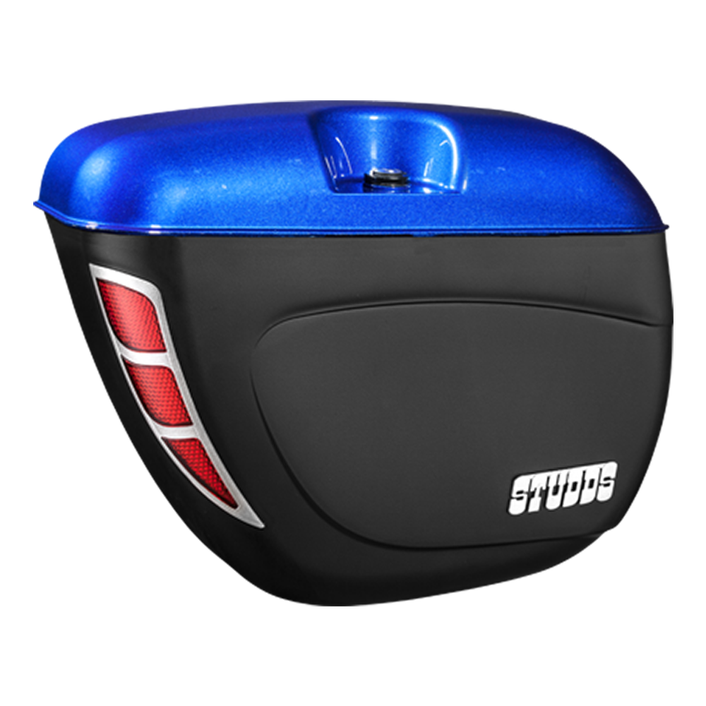 Studds 100 Cc Safari Box With Universal Fitments Flame Blue