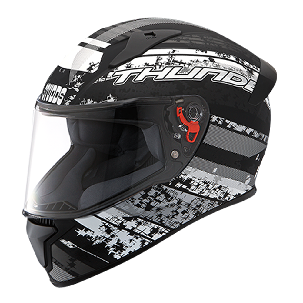 Studds Thunder D1 With Clear Visor Matt Black N4 L Helmet