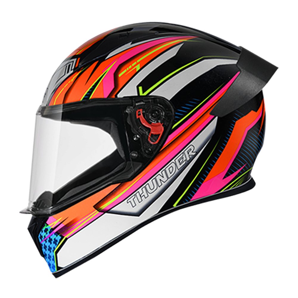 Studds Thunder D8 With Clear Visor Matt Black N10 L Helmet