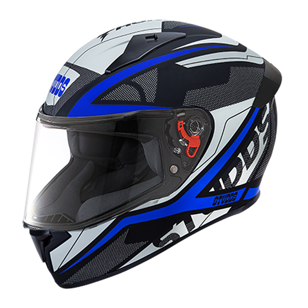 Studds Thunder D4 Clear Visor With Spoiler Matt Black N1 L Helmet