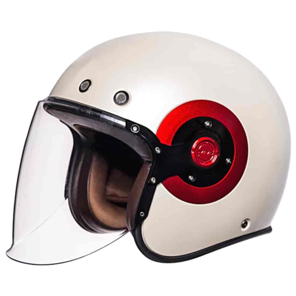 SMK RETRO CLEAR VISOR WHITE GL130 L PF70 HELMET