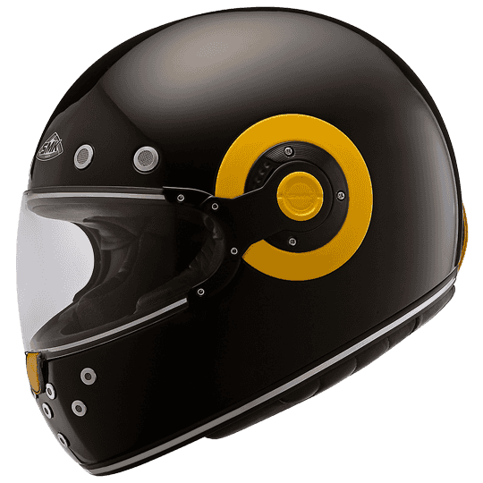 SMK RETRO BLACK HELMET GL240 XL PF70 HELMET