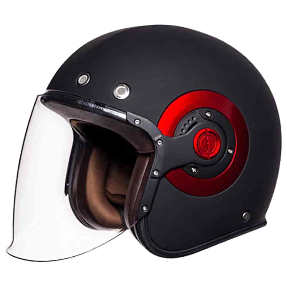 SMK RETRO JET MATT BLACK HELMET MA230 M HELMET