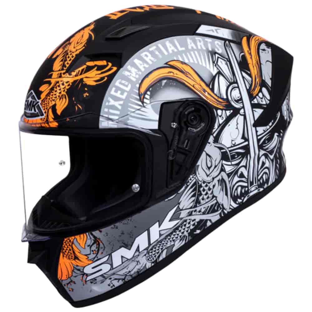 SMK STELLAR SAMURAI GRAPHICS HELMET MA276 L PF HELMET