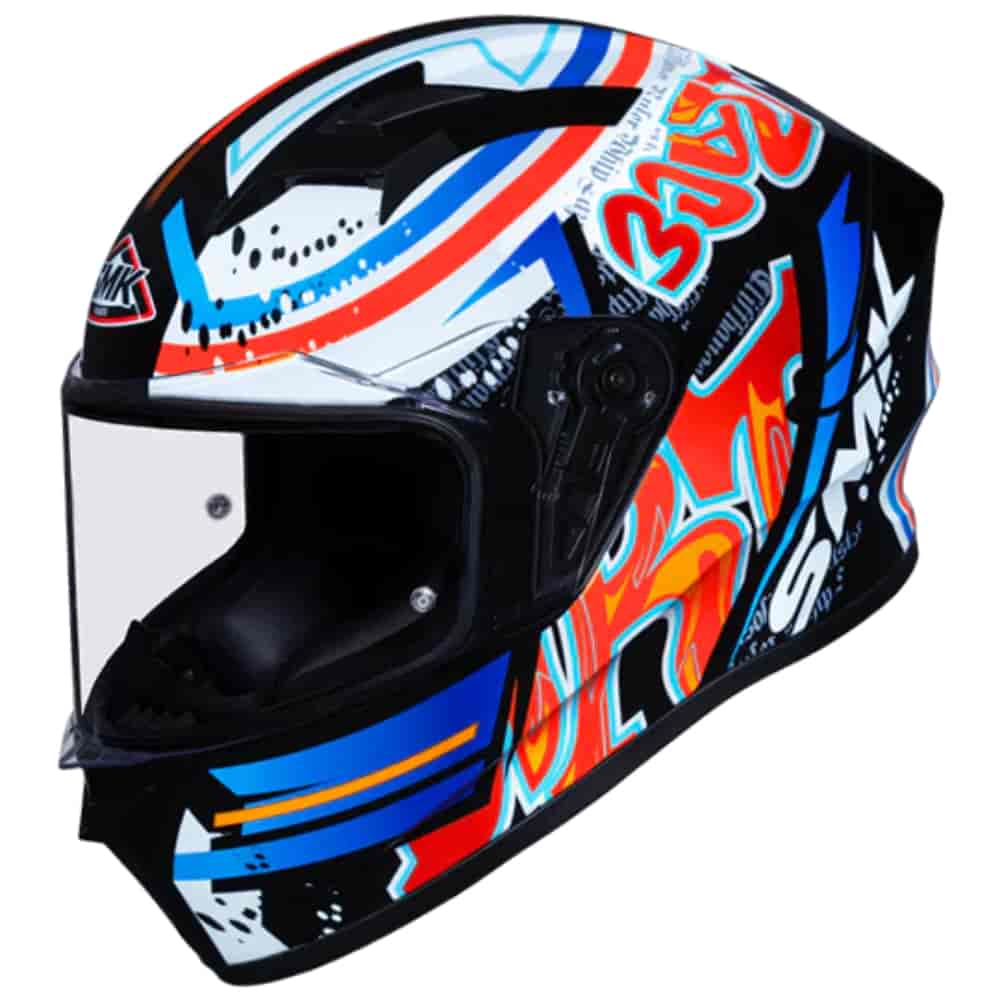 SMK STELLAR HELMET GRAFFITI GRAPHICS GL237 XL PF HELMET