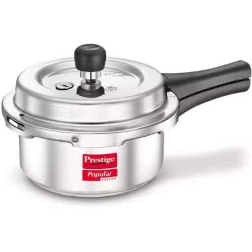 Prestige 10164 Popular Svachh Aluminium Pressure Cooker 2.0 Ltr