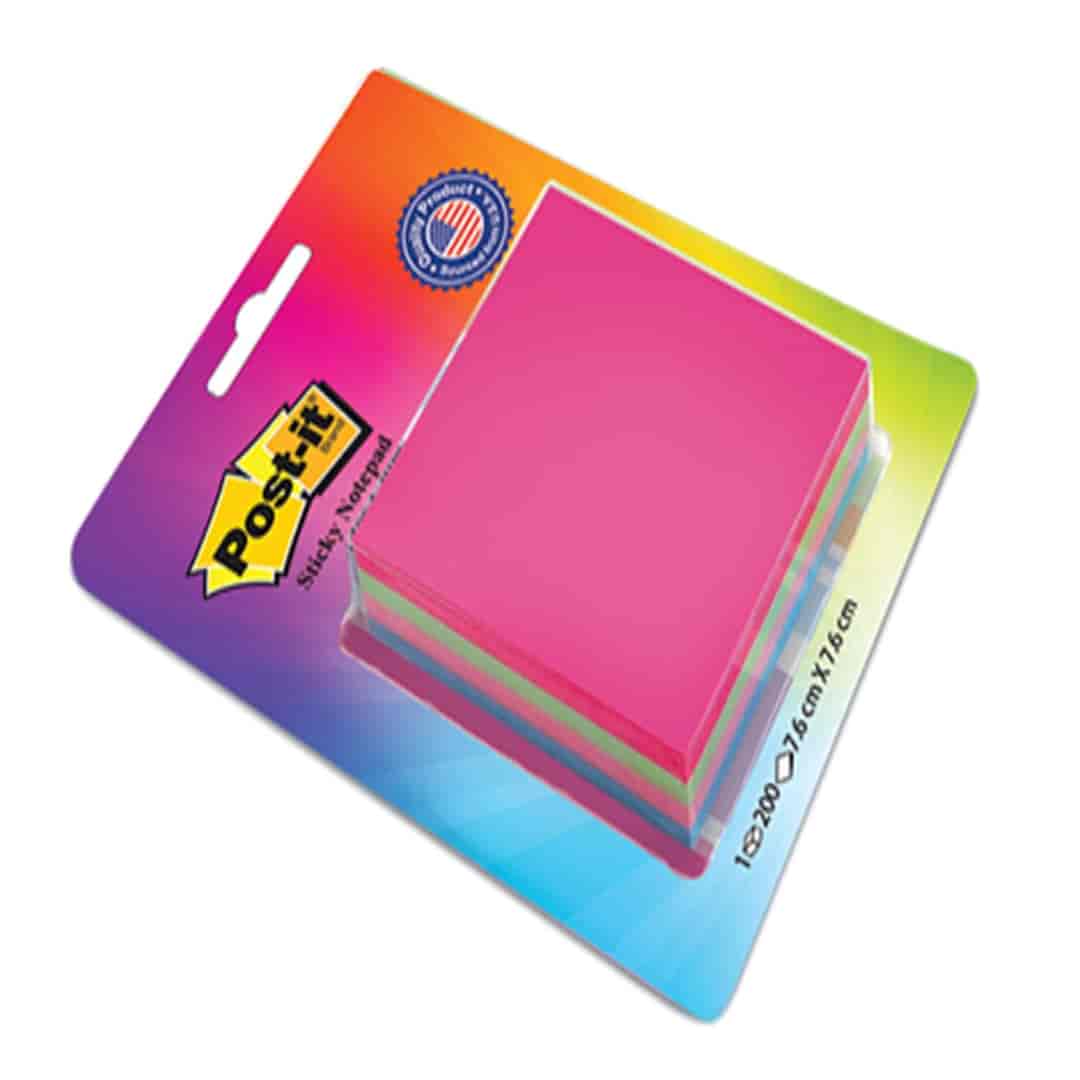 3M Post It Colour Notes 3InchX3Inch 200 Sheets