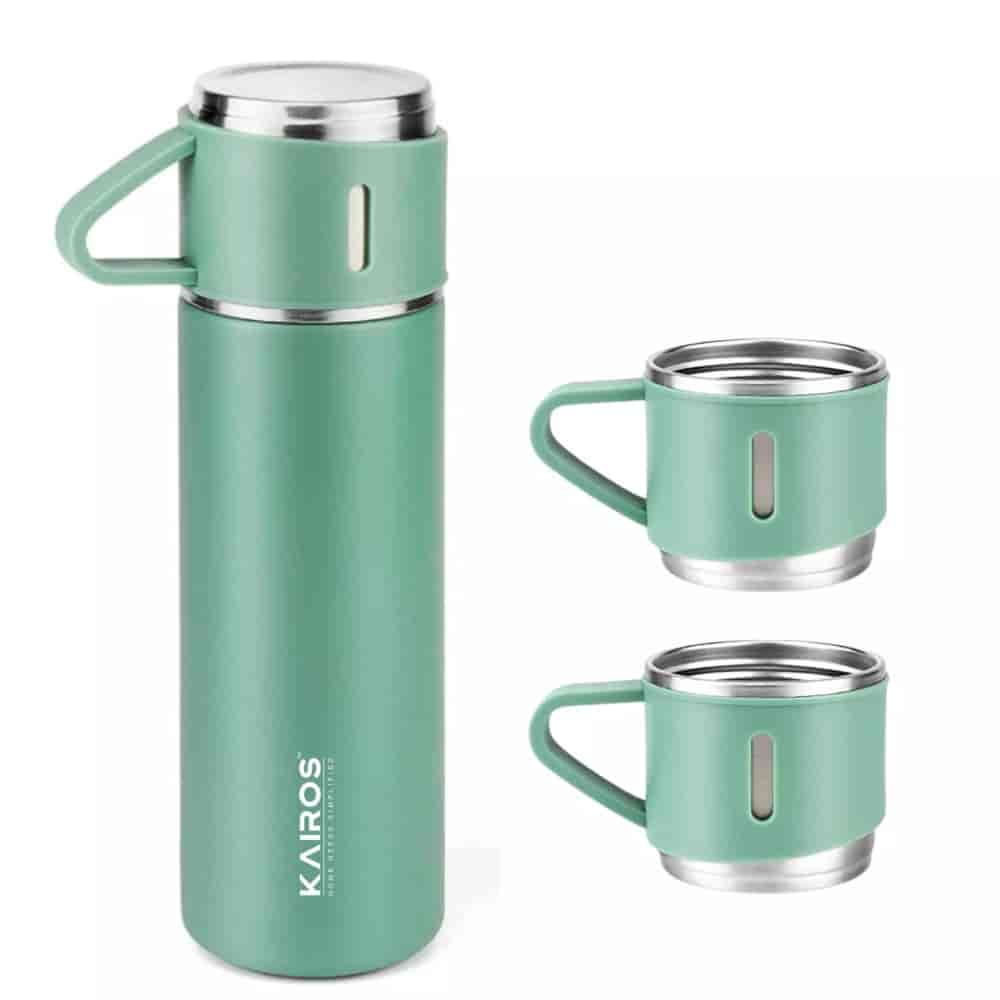 Kairos Vacuum Flask 500 Ml With 2 Cups Set