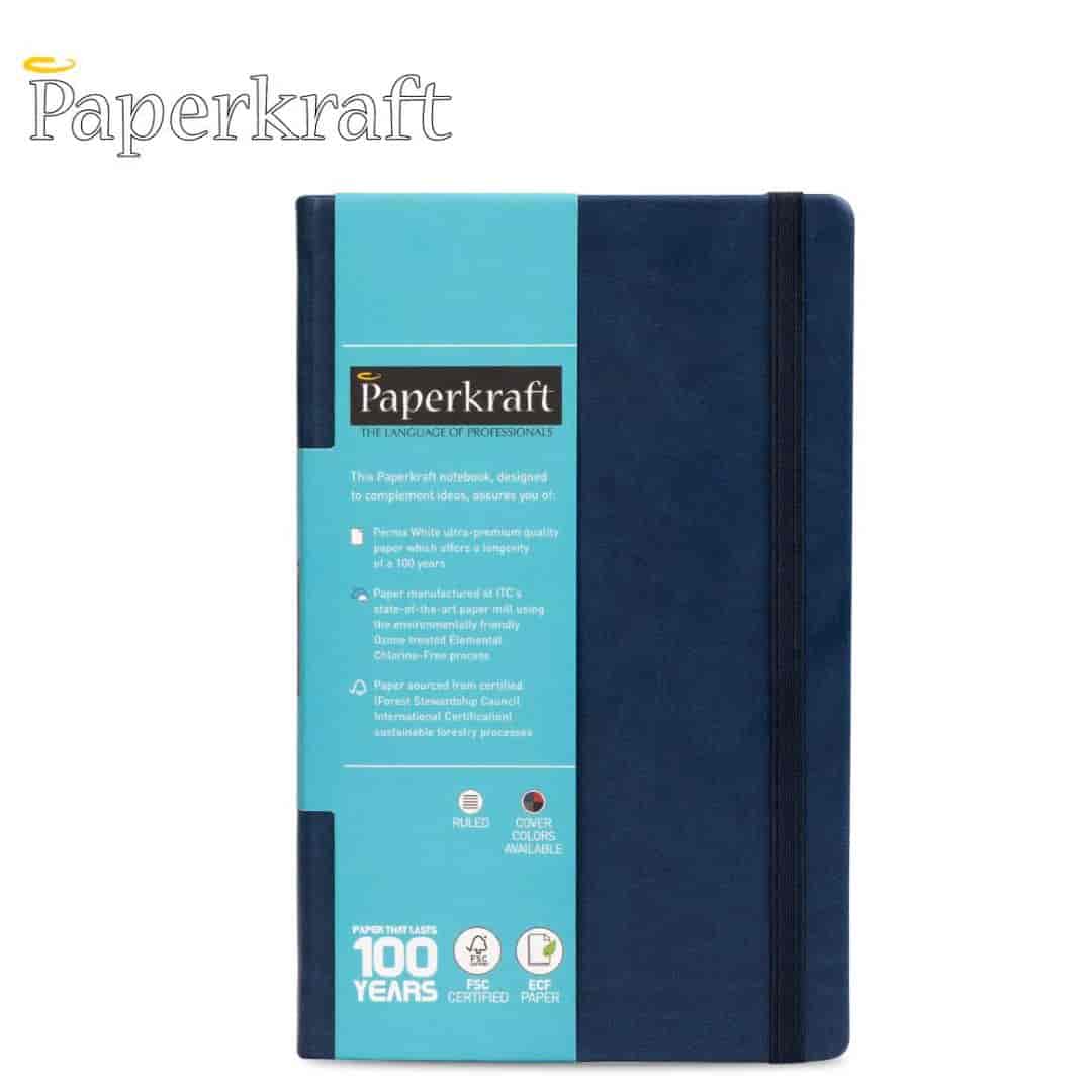 PaperKraft Signature Series Hard Dark Blue Cover Ruled Note Book 240Pg(210X133)