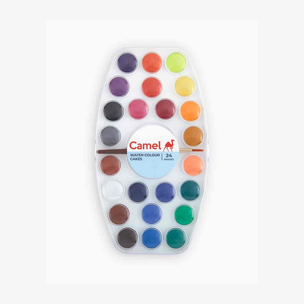 Camlin Student Water Colour Cakes 24 Shades