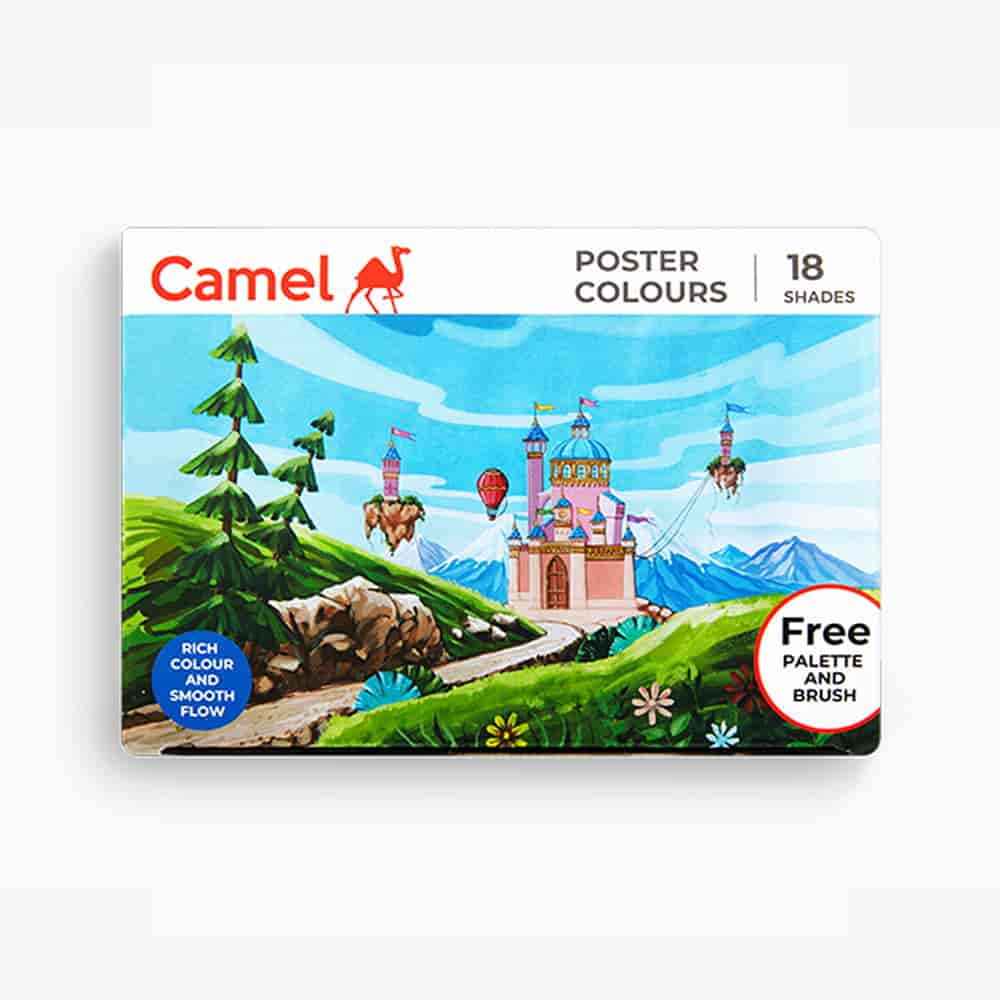 Camlin Student Poster Colour 18 Shades in 10ml