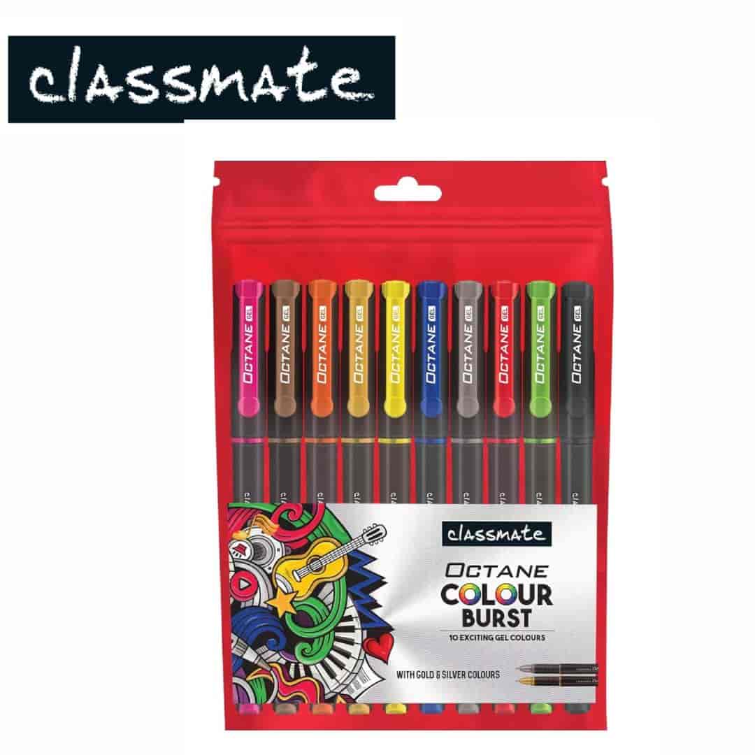 Classmate Octane Gell Colourburst (Pack Of 10 Colour)