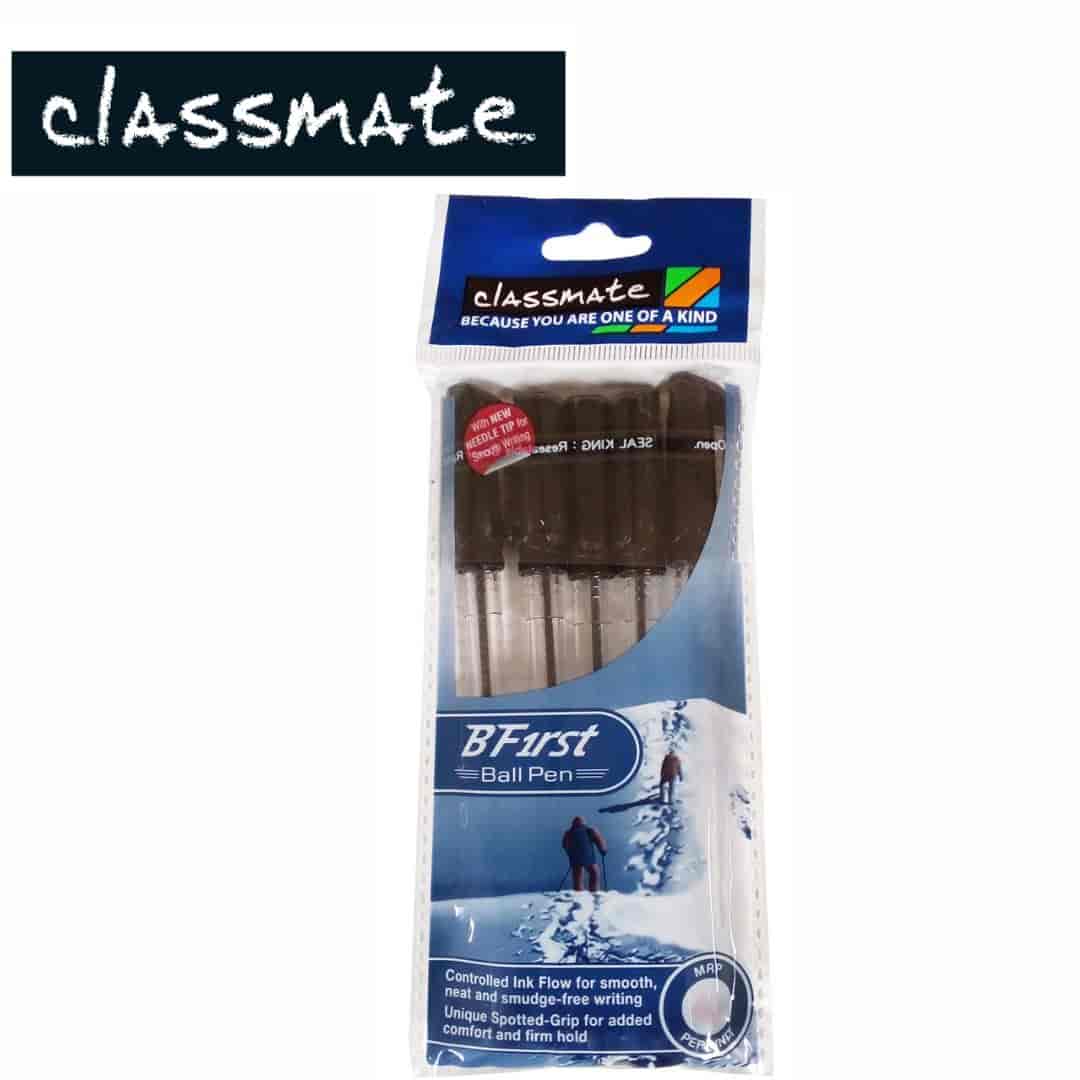 Classmate B First Ball Pen Black(Pack Of 5)