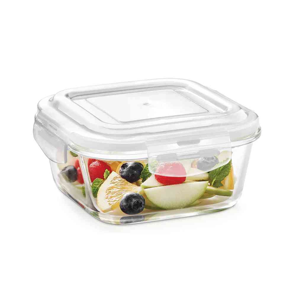 Kairos Glass Food Storage Container Set Of 4 (320 Ml)