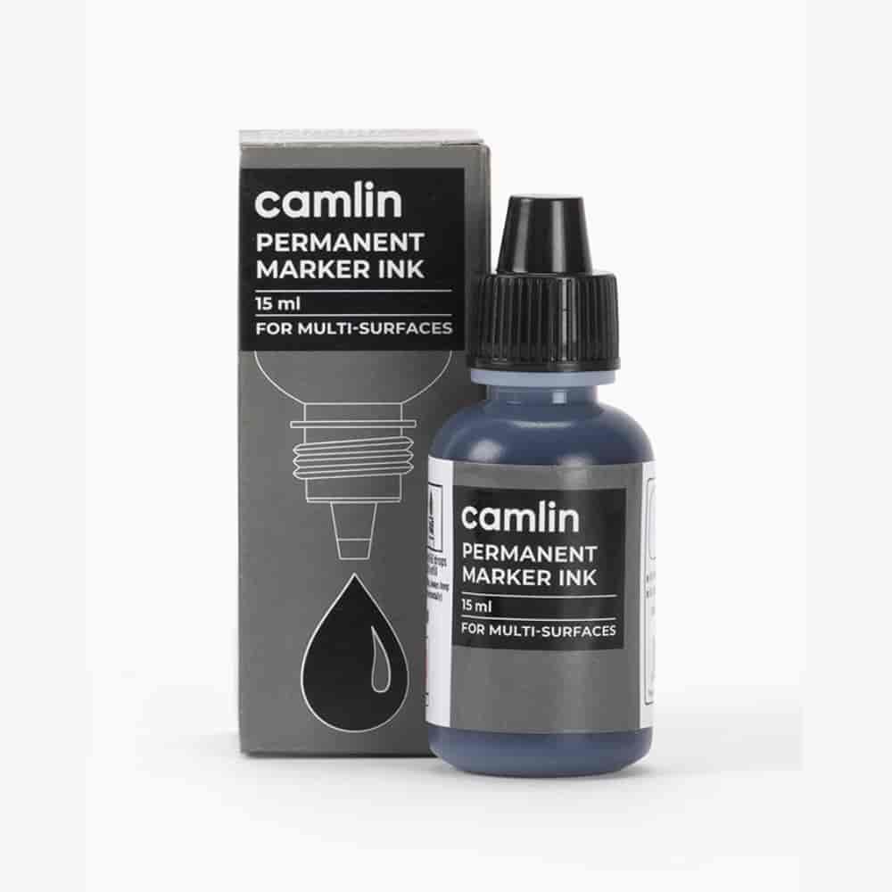 Camlin Permanent Marker Ink Black 15 ml