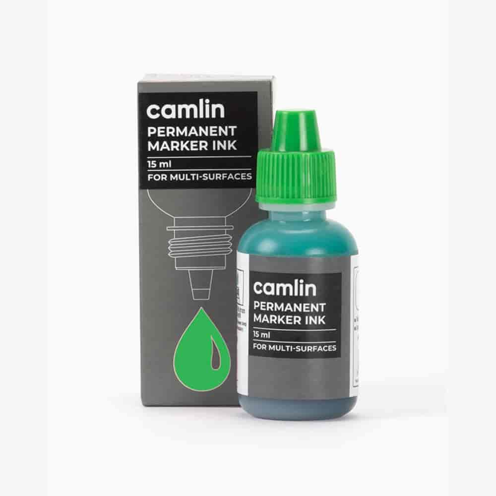 Camlin Permanent Marker Ink Green 15 ml