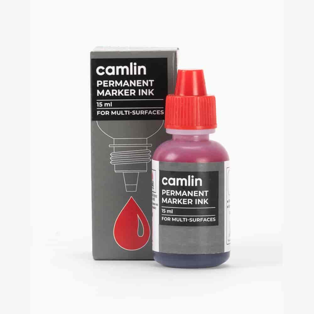 Camlin Permanent Marker Ink Red 15 ml