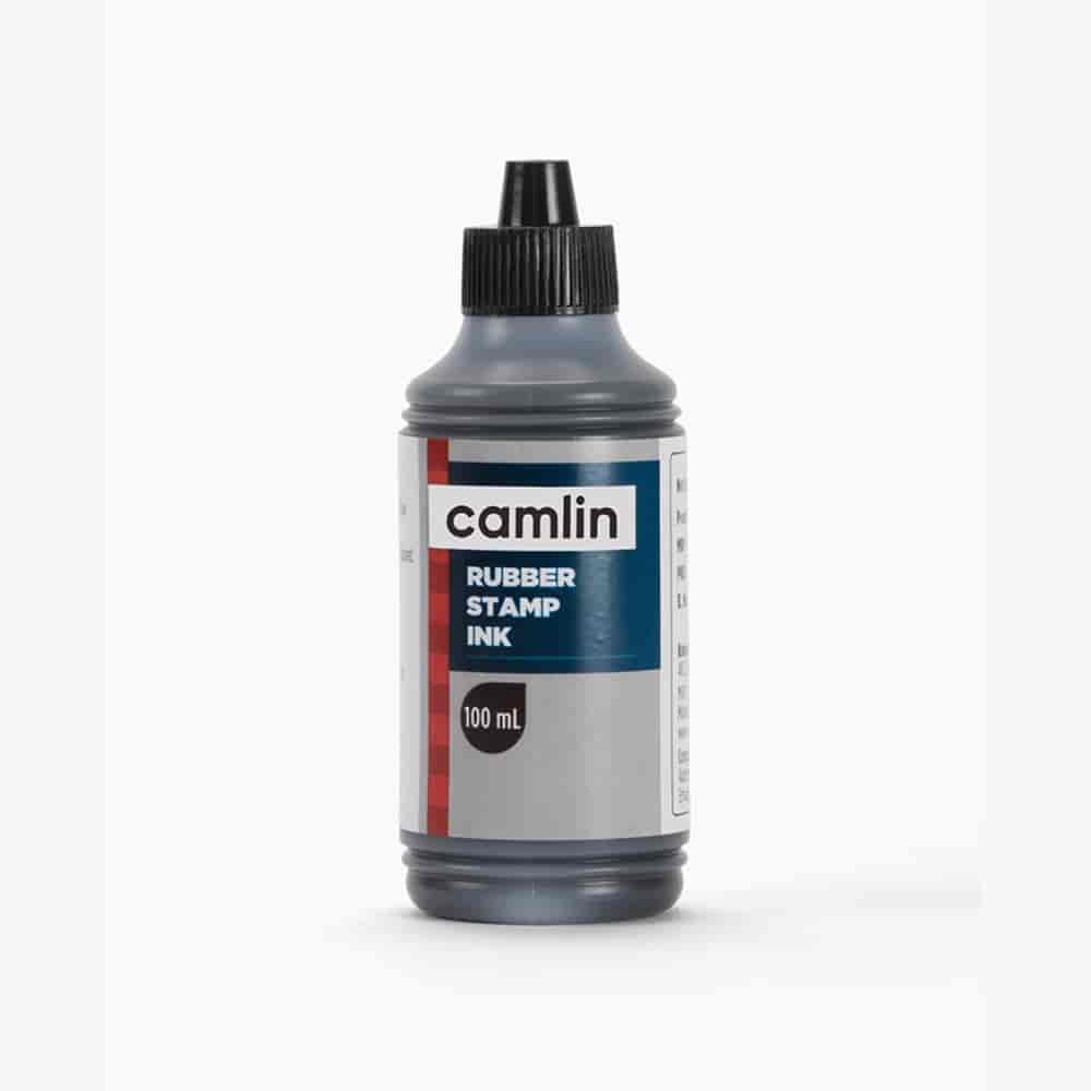 Camlin Rubber Stamp Ink Black 100ml