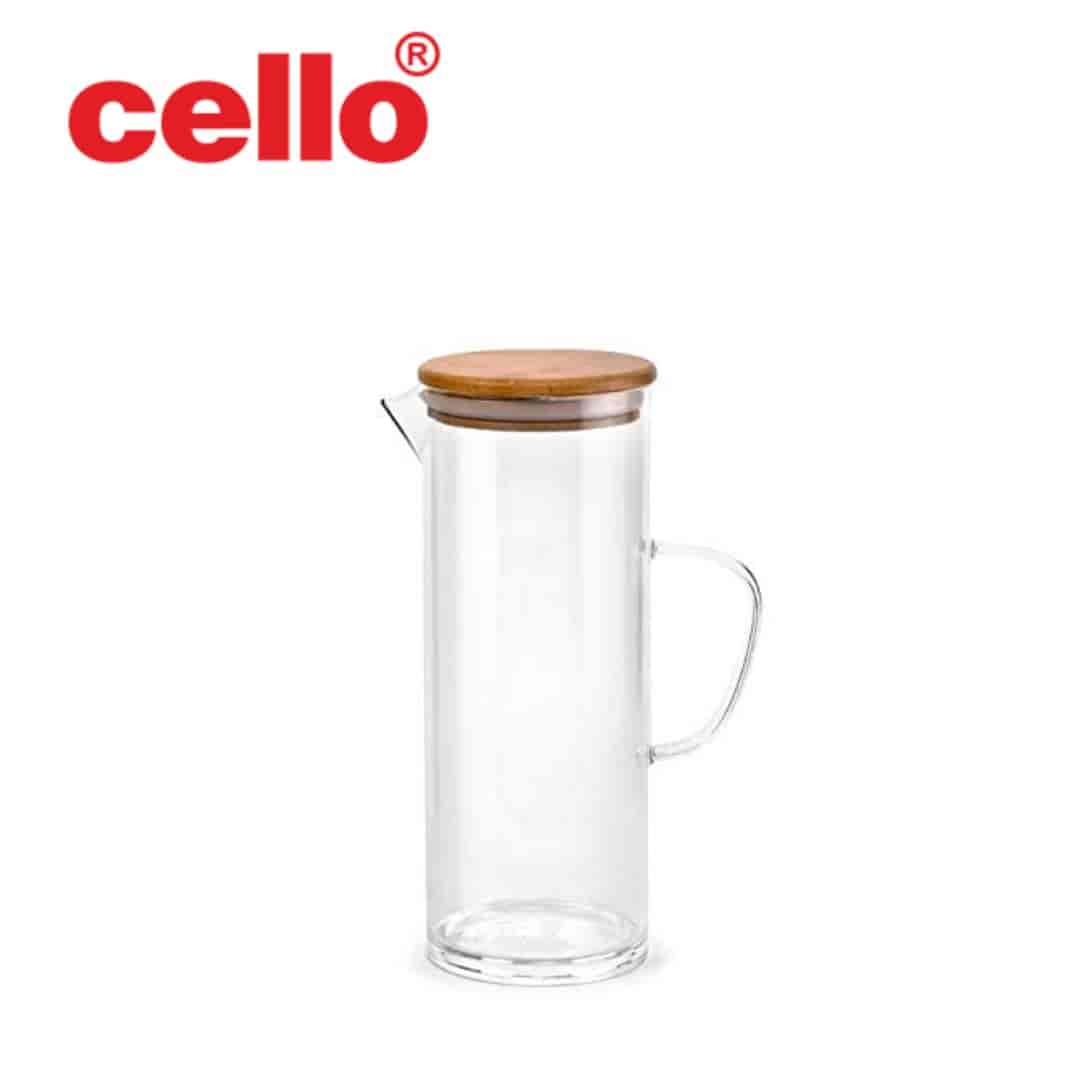 Cello Woody Borosilicate Jug 1000Ml