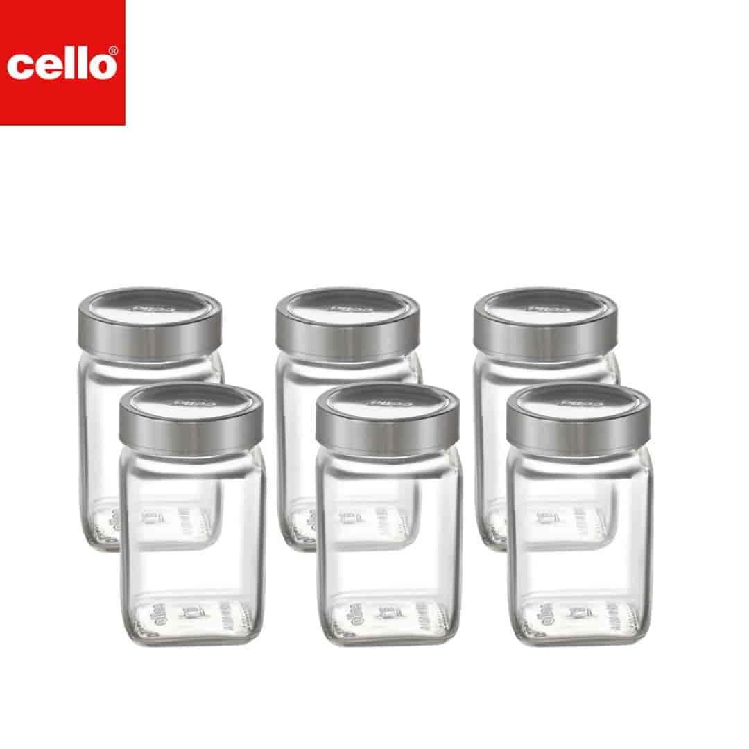 Cello Qube Fresh Storage Jar 300Ml 6 Pcs Set