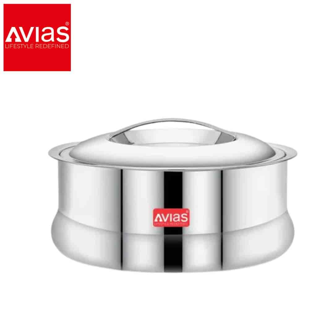 Avias Ruby Press Lid Casserole 3500Ml � Stainless Steel